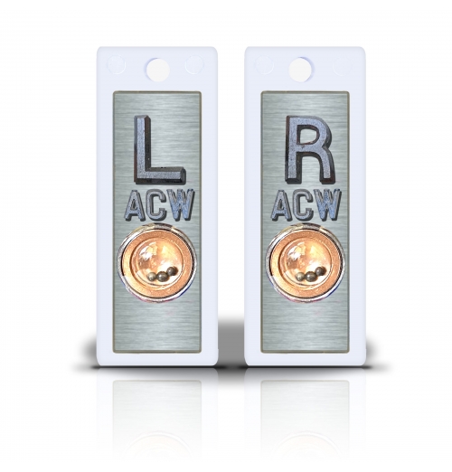 2 1/2" Height Non Sticky Positioning Xray Markers- Brushed Silver Metallic